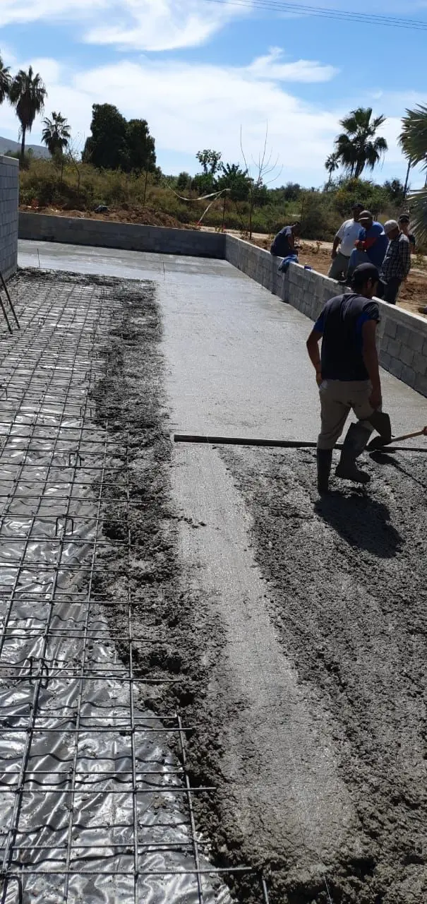 Piso para quadras esportivas executado com concreto usinado
